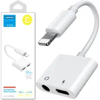 JOYROOM S-Y104, Lightning, Lightning + 3.5mm, 0,12 m, Weiß