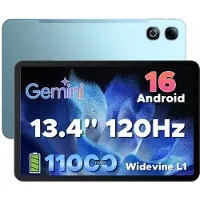 Doogee U13 Pro – Tablet, Android 16, 13,4 Zoll, 36 (6+30) GB + 256 GB, 120 Hz, 11000 mAh/18 W, Gemini AI, Widevine L1, 8 MP + 13 MP Kamera