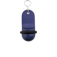 Combicraft Mini Classic Blau Aluminium Hotel Schlüsselanhänger 60x25 mm - 5 Stück