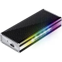 LC-Power LC-M2-C-MULTI-RGB - Speichergehäuse - M.2 - M.2 NVMe Card / SATA 10Gb/s - USB 3.2 (Gen 2)