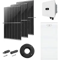 Huawei Photovoltaik-Paket 12 kWp mit Wechselrichter 12 kW + Stromspeicher 15,0 kWh, 26 Solarmodulen Glas-Glas black frame (* 0% MwSt. gem. §12 Abs. 3 UstG)