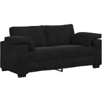 vidaXL Zweisitzer-Sofa Schwarz 180x77x82 cm Samt