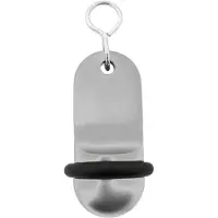 Combicraft Mini Classic Silber Aluminium Hotel Schlüsselanhänger 60x25 mm - 5 Stück