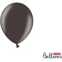 Sans marque Luftballons 12cm metalisch Schwarz (100Stk)