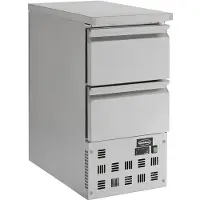 CombiSteel Gastro Kühltisch Kühltheke Kühlung 109 L, 2 Schubladen, 435x700x870mm