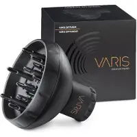 VARIS Diffusor für SB2 Haartrockner, Schwarz, mit 360-Grad Luftstrom und Frizz-Schutz