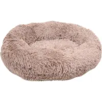 Flamingo Hundebett Krems rund hellbraun, Maße: 50 cm