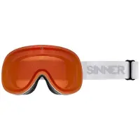 Sinner Skibrille Taur Matte White Double Sintrast-Trans+