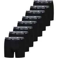 Only & Sons Boxershorts Herren lang ONSSCOTT 8er Pack - Black (Pack 2) - 3XL