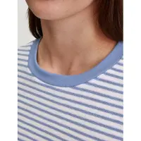 Calida Schlafanzug "Soft Dreams" 2 tlg. Ringel-Design, warm, weich, Frottee-Qualität, Cotton-Mix