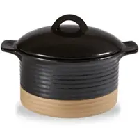 Churchill Livingstone Igneous Cocotte U. Deckel Schwarz 57cl /15,9x7cm