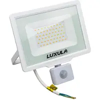 Luxula LED Fluter 50 W 3000 K warmweiß weiß IP65
