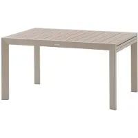Hespéride Ausziehbarer, verschiebbarer gartentisch "evasion" holzoptik leinen &amp ton 10 plätze lates aus aluminium -