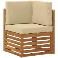 vidaXL Outdoor-Sofagarnitur 5 stk. Natur