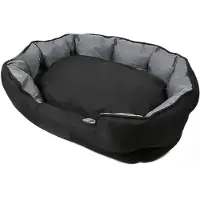 OEM XL-Wasserfestes Hundebett mit Kissen - Waschbare Oxford-Decke - Komfortable Schlafbank für große Hunde