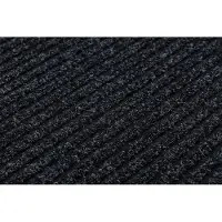 Rugsx Läufer- Türmatte rutschfest GIN 2057 Draußen, Drinnen Liverpool Anthrazit 80 cm 80x390 cm