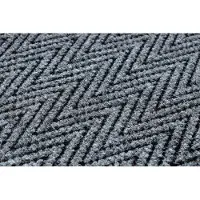 Rugsx Läufer- Türmatte rutschfest 100 cm MAGNUS 2954 Zickzack Draußen, Drinnen grau 100x340 cm