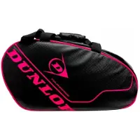 P!Nk Dunlop Tour Intro Padel-Tasche – Schwarz und Pink – 53 × 29 × 26 cm