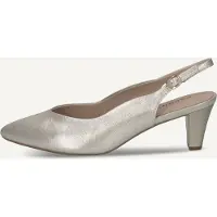 Caprice Damen Slingpumps Leder Pumps Schnalle Slingback 9-29603-44, Größe:37 EU, Farbe:Beige