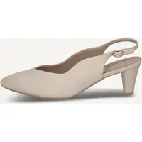 Caprice Damen Pumps aus Leder mit Slingback und spitzer Form 9-29603-44, Größe:40.5 EU, Farbe:Beige