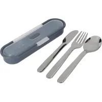 Built Set de Besteck de Travel de Stainless Steel 18/8 Knife Spoon & Fork 20 x 6 x 3cm
