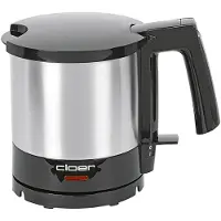 Cloer 4720, 1 l, 1800 W, Schwarz, Edelstahl, Edelstahl, Wasserstandsanzeige, Drahtlos