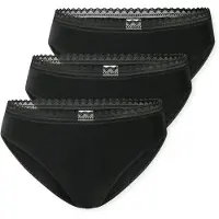 Schiesser Unterwäsche Damen 182908 Modern Multipacks Black (3er Set)-S