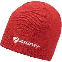 Ziener Strickmütze "IRUNO-Z UNISEX", rot, Materialmix, Mützen Strickmütze, Futter aus Schoeller Polycolon für Feuchtigkeitstransport und Wärme