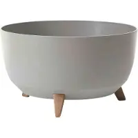 Siena Garden Pflanzkübel "aus UV- und witterungsbeständigem Kunststoff" skandinavische Optik, rund