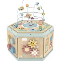 Tooky Toy Montessori Sechseck-Öffnungsbox aus Holz