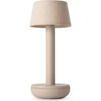 HUMBLE lights Two Akku Tischlampe Beige/Beige Leinen
