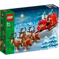 LEGO Schlitten des Weihnachtsmanns, Bau- und Spielset für Kinder mit Minifigur und Rentieren, Weihnachtsgeschenk für Jungen und Mädchen, kleines Weihnachtsgeschenk, Weihnachtsschmuck 40499
