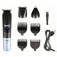 HomeShopXL IDEAL Haarschneidemaschine Herren wiederaufladbar – Trimmer – Haarschneider – Bartschneider Herren – USB wiederaufladbar – Geräuschunterdrückung – Edelstahl – Geschenk – Schwarz