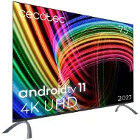 Cecotec ALU30075, 190,5 cm (75"), 3840 x 2160 Pixel, 4K Ultra HD, LED, Smart-TV, Schwarz