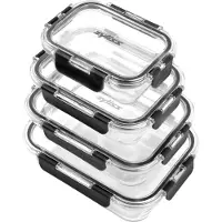 Zyliss Frischhaltebehälter Glass Container Set Clear (4-teilig)