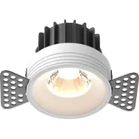 Maytoni Runde LED Einbauleuchte Weiß 12W 920lm IP20 Aluminium Warmweiß