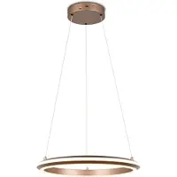 TRIO - Hängelampe AMADOR - Braun - 45x45x150 cm