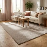 NATURL. Kurzflor Teppich - Essenza Greige 80x150cm