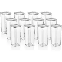 Vip Ahmet Vorratsdosen mit Deckel, BPA-frei Kunststoff, 12-tlg, 12x2L