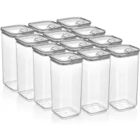 Vip Ahmet Vorratsdosen mit Deckel, BPA-frei Kunststoff, 12-tlg, 12x1,7L