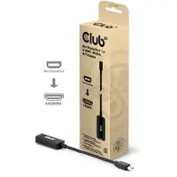 Club 3D CLUB3D Mini DisplayPort 1.4 to HDMI 8K60Hz M/F Adapter, 0,09 m, Mini DisplayPort, HDMI, Buchse, Stecker, Gerade