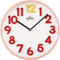 MPM -Quality Wanduhr Meridi rund Ø 306 mm Kunststoff Rosa