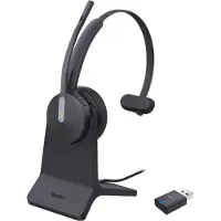 Yealink WH64 Hybrid Mono with Charging Stand Headset, Kabellos, 20 - 20000 Hz, Büro/Callcenter, 272 g, Kopfhörer, Schwarz