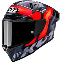 Kyt R1R Carbon Accelerator Helm, carbon/rot, M (57/58)