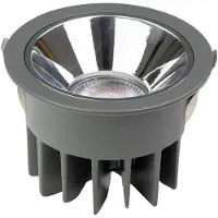 Enovalite LED Downlight 24 W 2700 K, 4500 K, 6500 K einstellbar in warm-, neutral- und kaltweiß (CCT) grau IP65