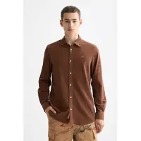 Scotch & Soda Regular-fit Corduroy Shirt Soft Silt Größe: XXL | Casual hemden Outlet | Herren