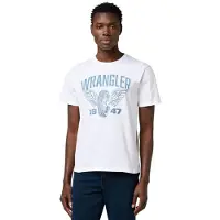 Wrangler - AMERICANA TEE WORN WHITE