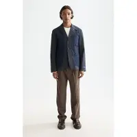 Scotch & Soda Colourblock Lightly Padded Mixed Fabrics Blazer Jacket Grey Größe: XL | Blazer Outlet | Herren | Grau