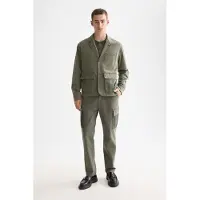 Scotch & Soda Cotton-blend Garment-dyed Boxy Fit Blazer Jacket Thyme Größe: S | Blazer Outlet | Herren