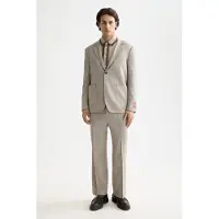 Scotch & Soda Unconstructed Melange Jersey Relaxed Fit Blazer Plaza Taupe Größe: L | Blazer Outlet | Herren | Schwarz